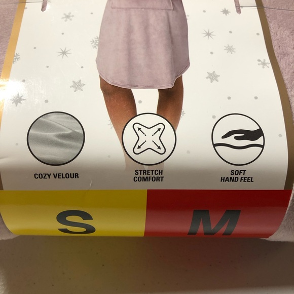 NWT 32 Degrees Heat Women's Hooded Cozy Plush Lavender Pearl Sleep Lounger S/M - Picture 3 of 5